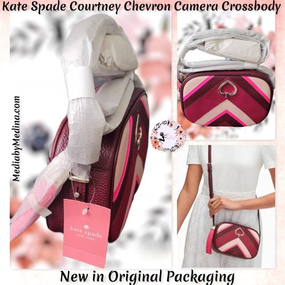 kate spade Handbags - 🆕Kate Spade Courtney Chevron Camera Crossbody purse